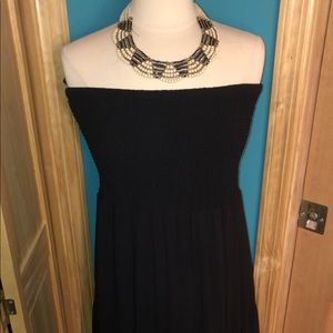 Michael Kors Black Peasant Dress